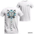 Pasimax Ariat Western Bull Skull T-Shirt - Tribal Graphic with Turquoise Accents, Rodeo Style Gift Tee — main product shot