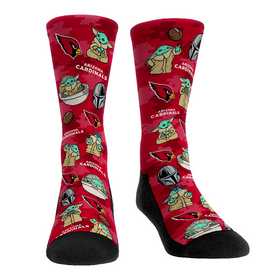 Rock 'Em Socks Arizona Cardinals - Star Wars  - Grogu All-Over