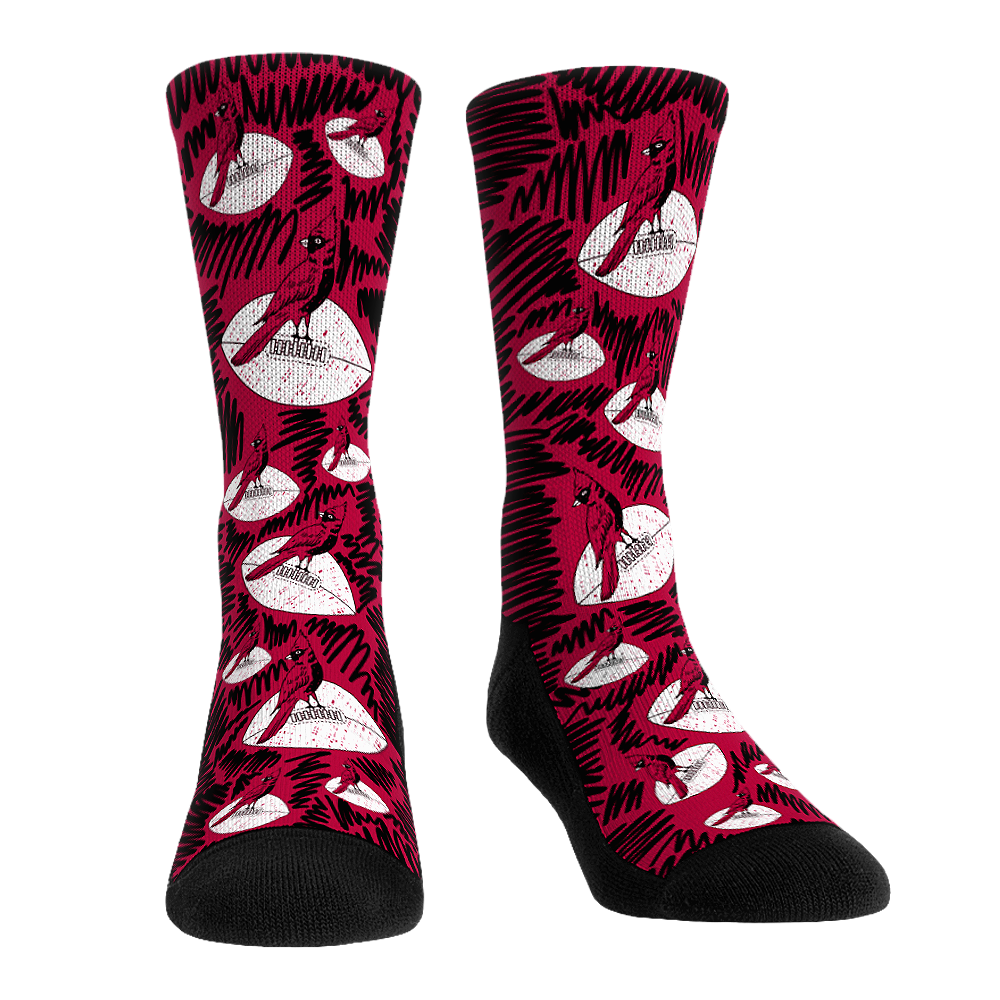 Rock 'Em Socks Rock 'Em Socks Arizona Cardinals - Throwback Logo Sketch — main product shot