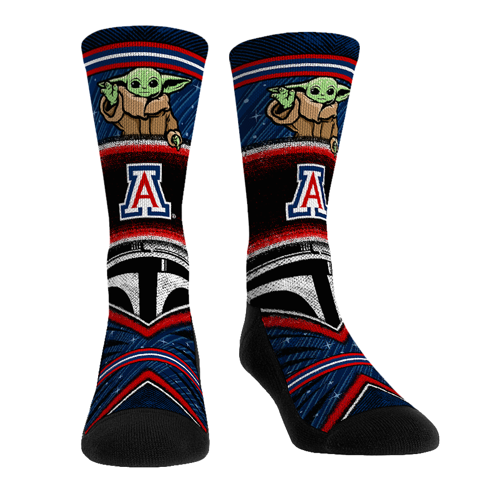 Rock 'Em Socks Arizona Wildcats - Star Wars  - Grogu Intergalactic Fan — main product shot