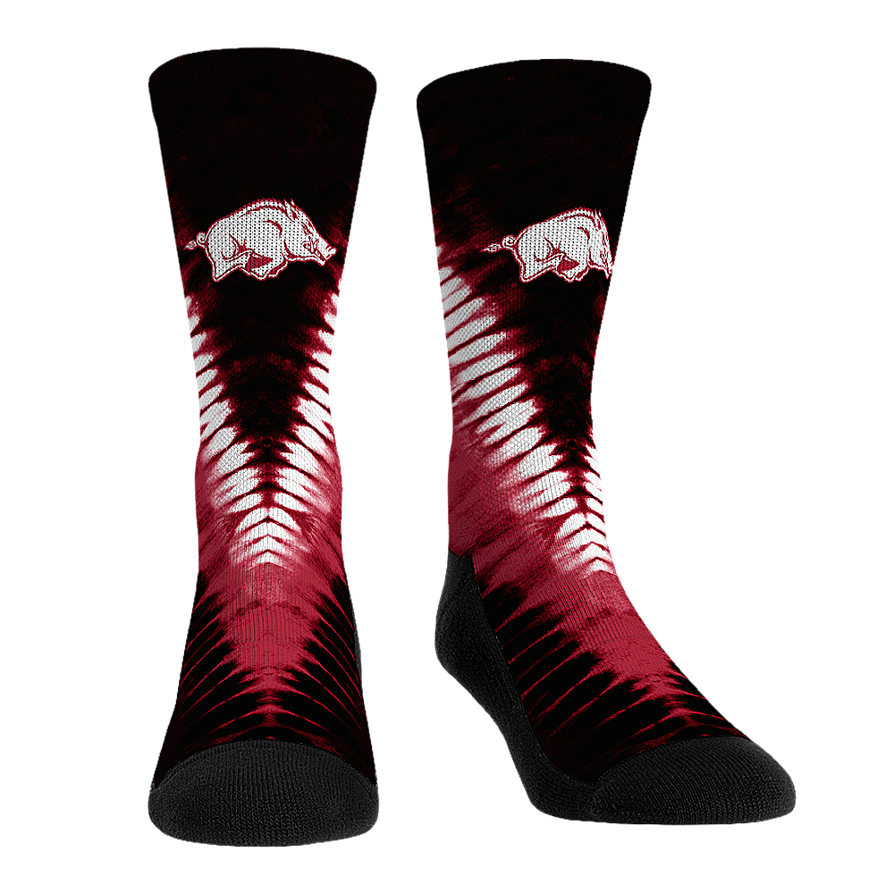 Rock 'Em Socks Rock 'Em Socks Arkansas Razorbacks - V Shape Tie Dye — main product shot