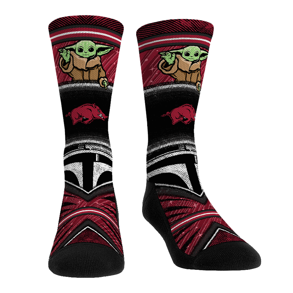 Rock 'Em Socks Arkansas Razorbacks - Star Wars  - Grogu Intergalactic Fan — main product shot