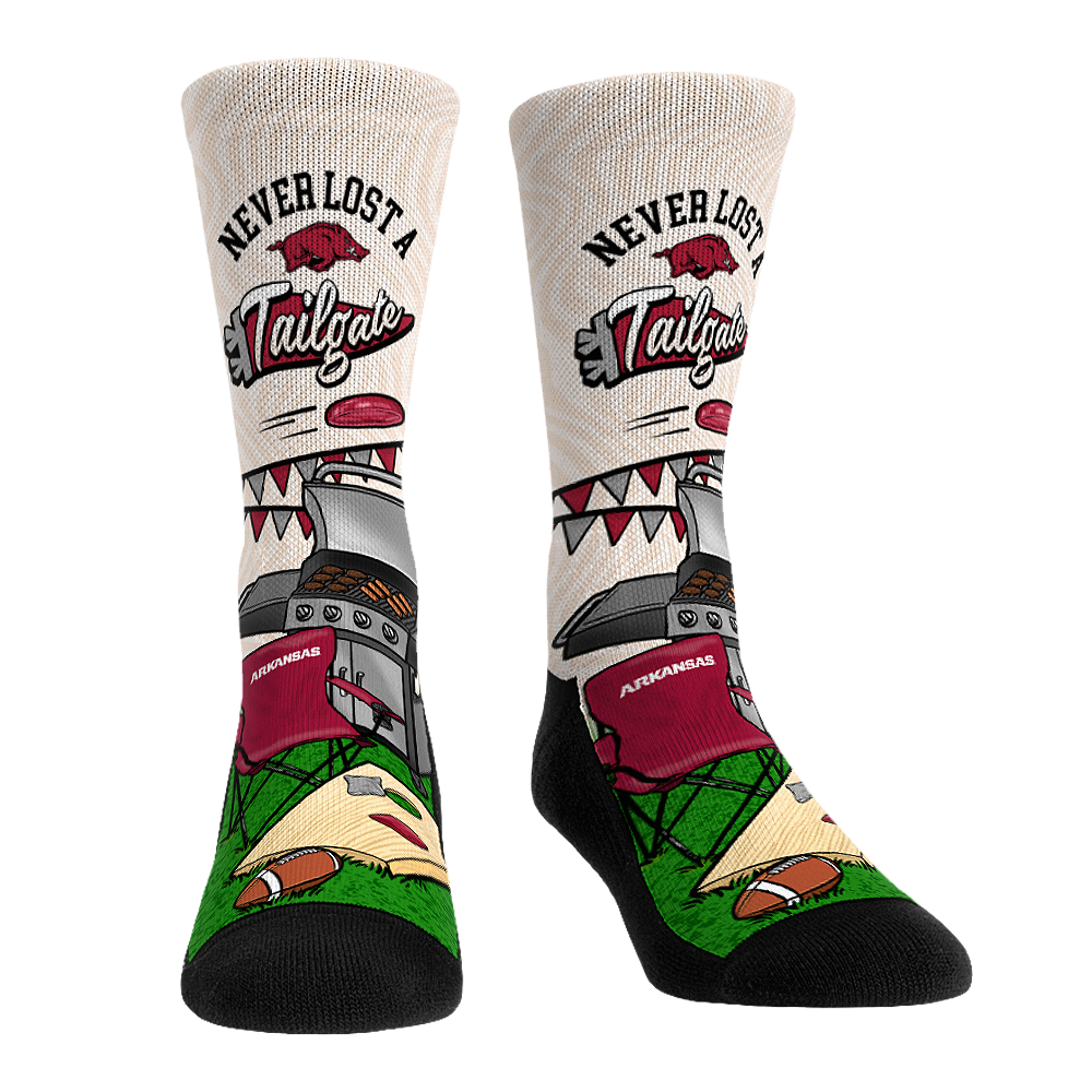 Rock 'Em Socks Rock 'Em Socks Arkansas Razorbacks - Never Lost a Tailgate — main product shot