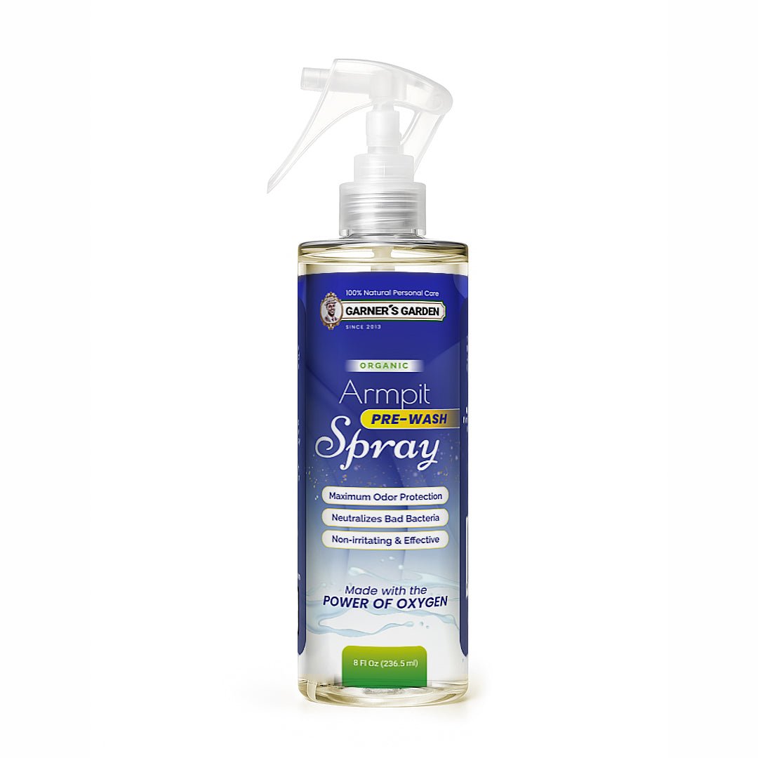 Armpit Pre-Wash Spray | Hydrogen Peroxide Treatment for Armpit Detox & Odor Control by Garner's Garden