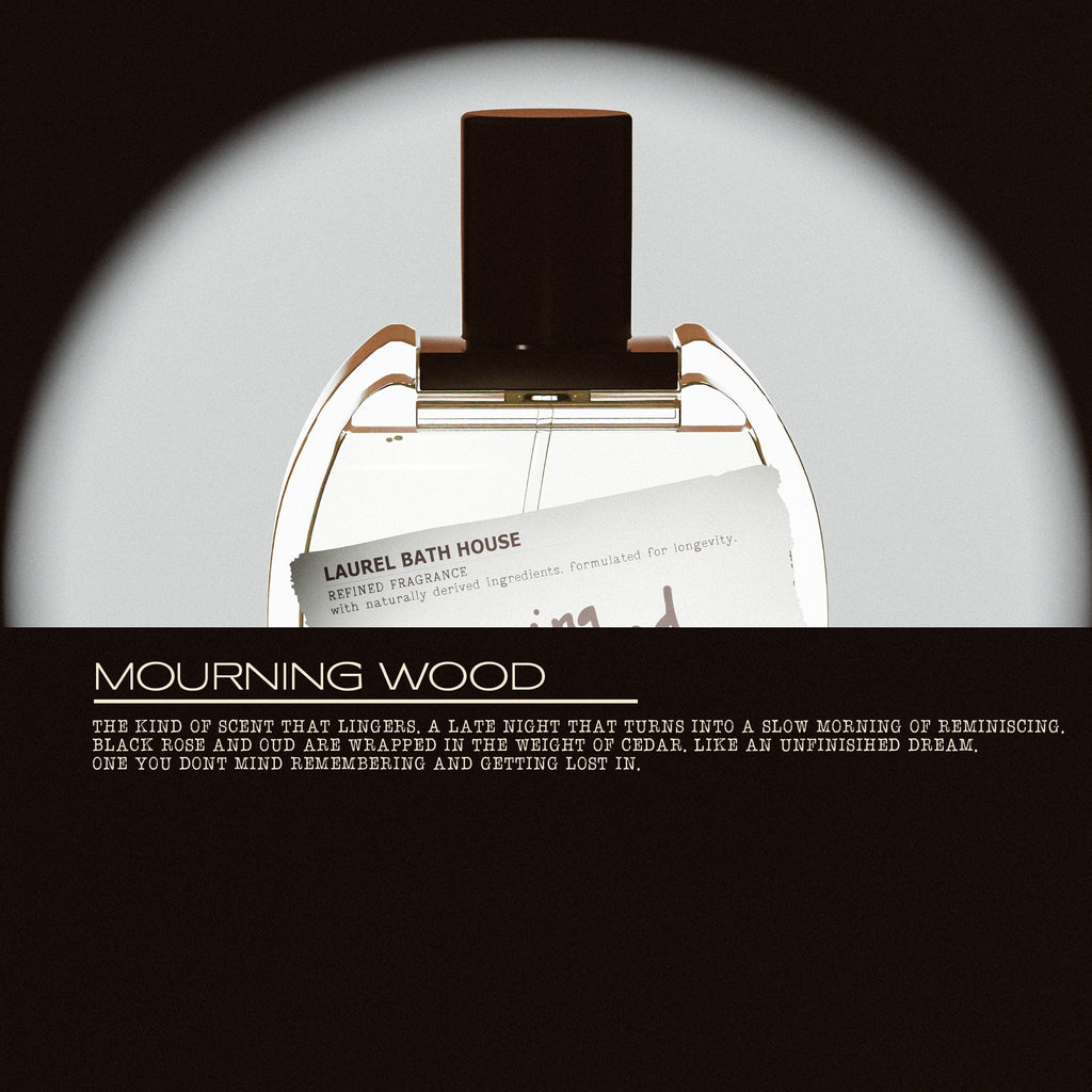 Laurel Bath House Mourning Wood Eau de Parfum — lifestyle context