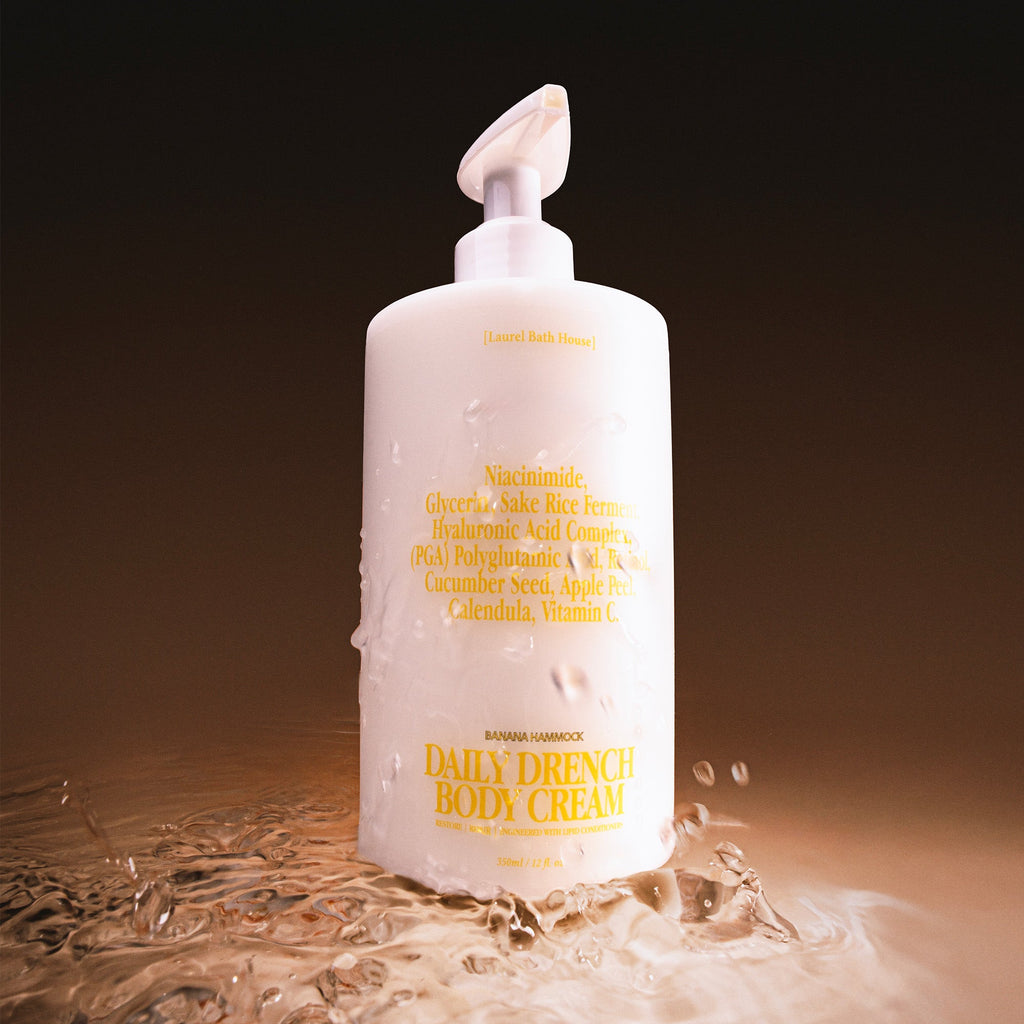 Laurel Bath House Daily Drench Body Cream  | Banana Hammock — lifestyle context