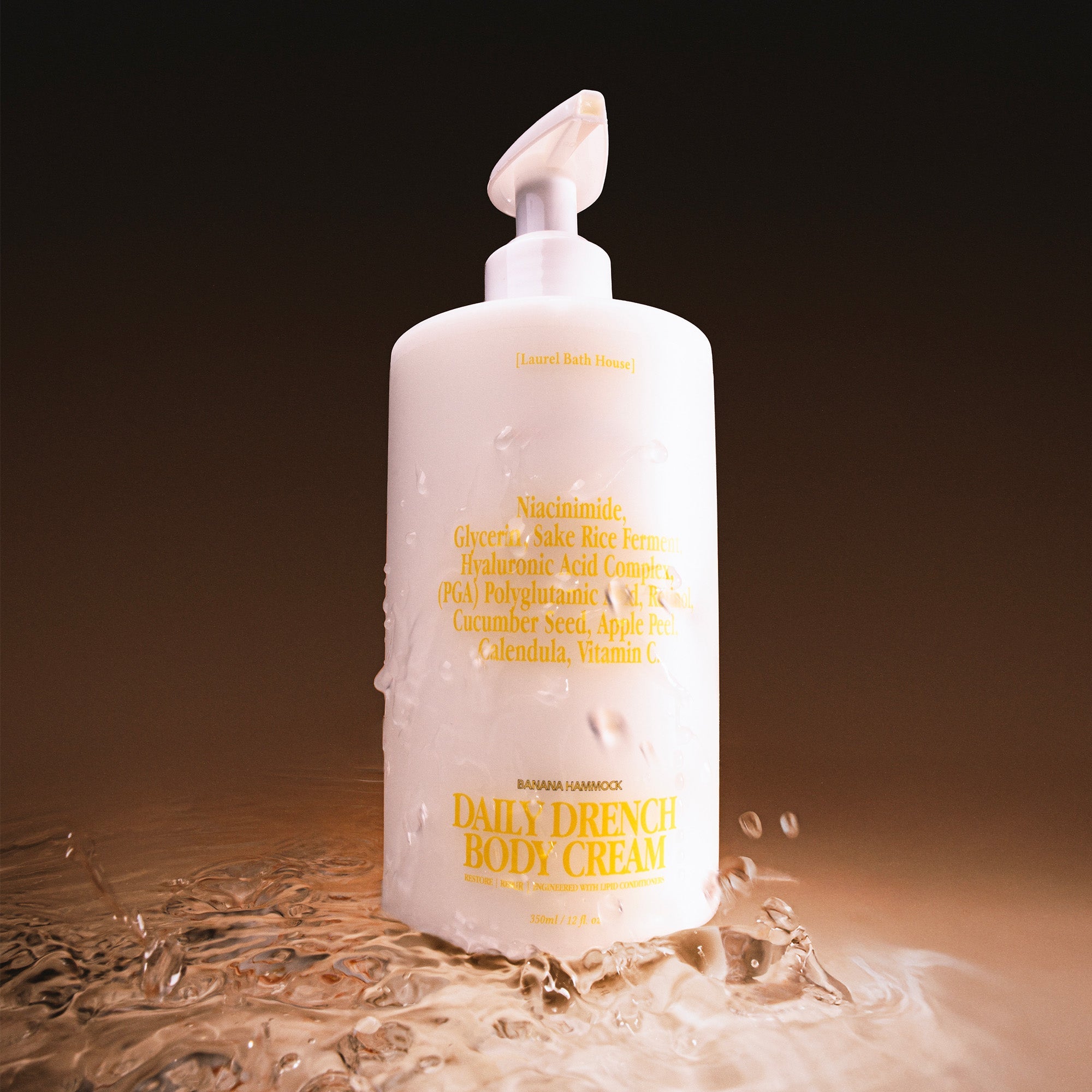 Laurel Bath House Daily Drench Body Cream  | Banana Hammock — lifestyle context
