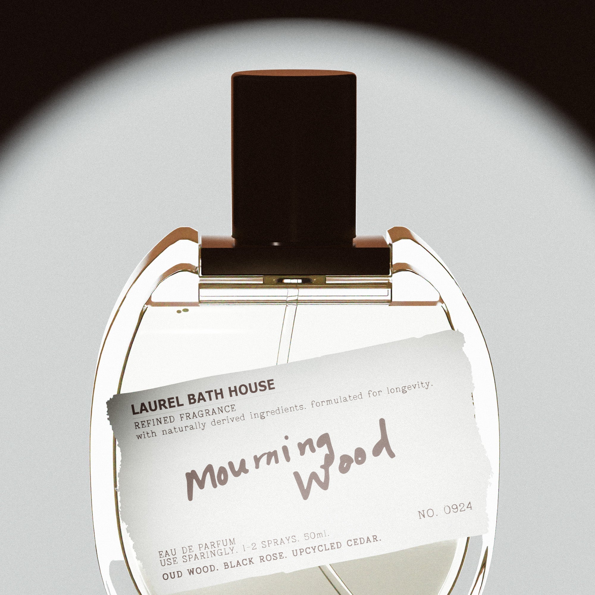 Laurel Bath House Mourning Wood Eau de Parfum — side view