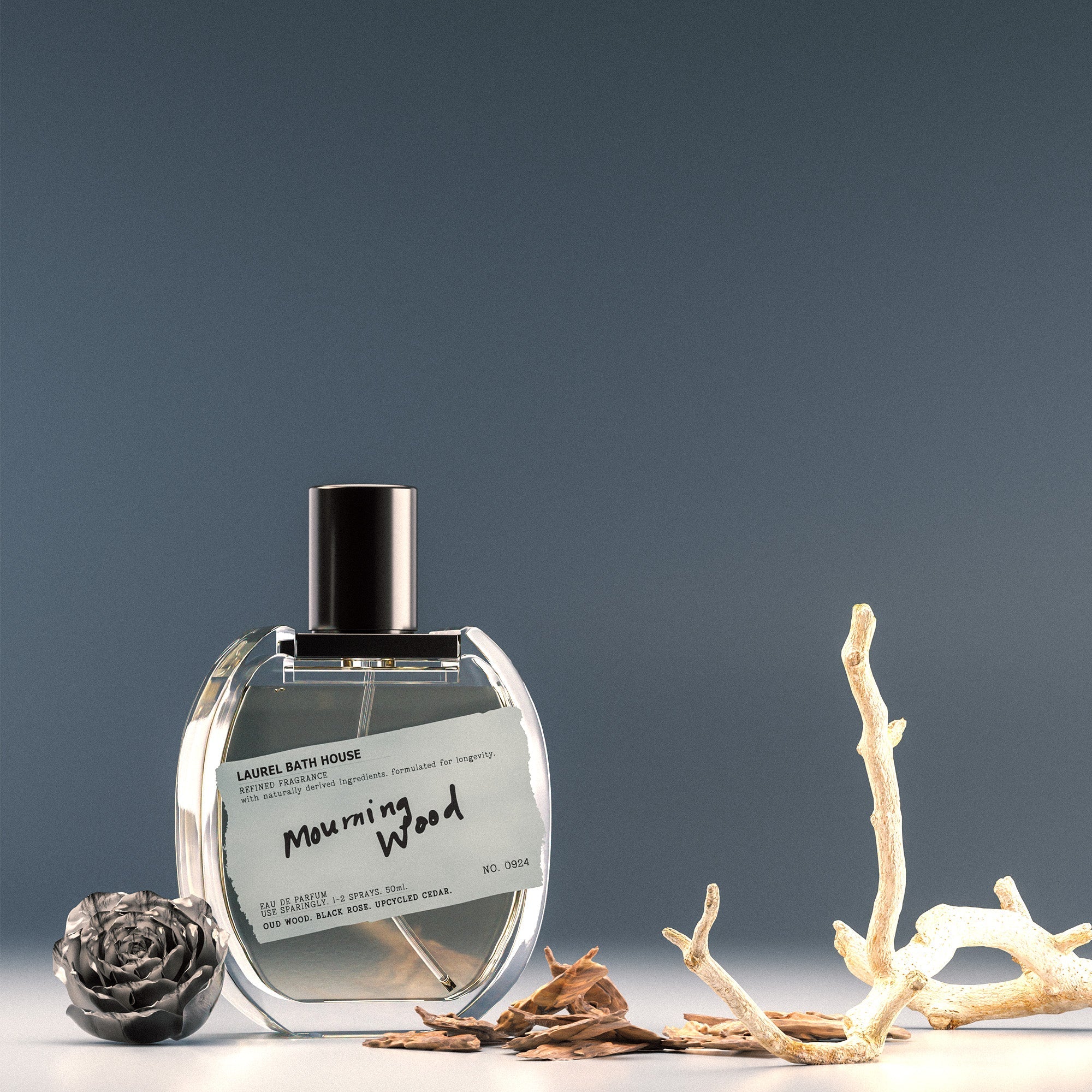 Laurel Bath House Mourning Wood Eau de Parfum — back view