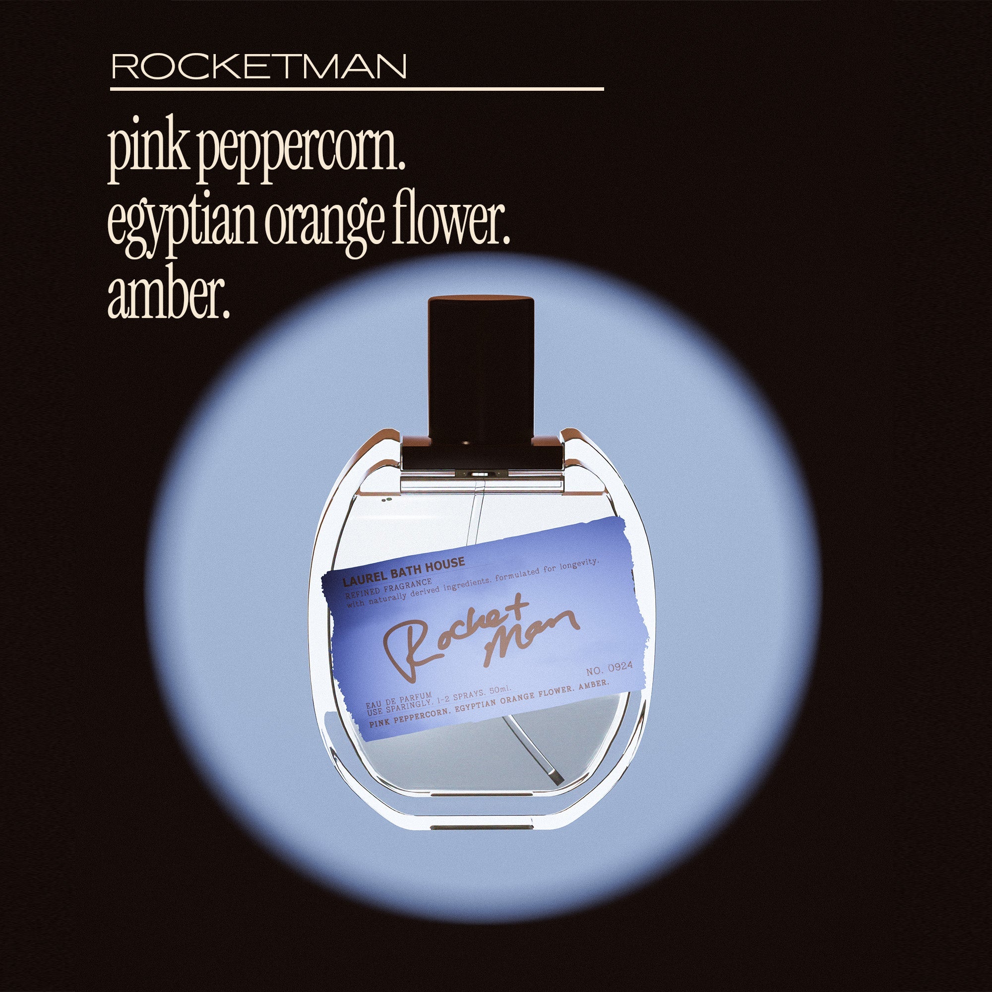 Laurel Bath House Rocket Man Eau de Parfum — detail close-up