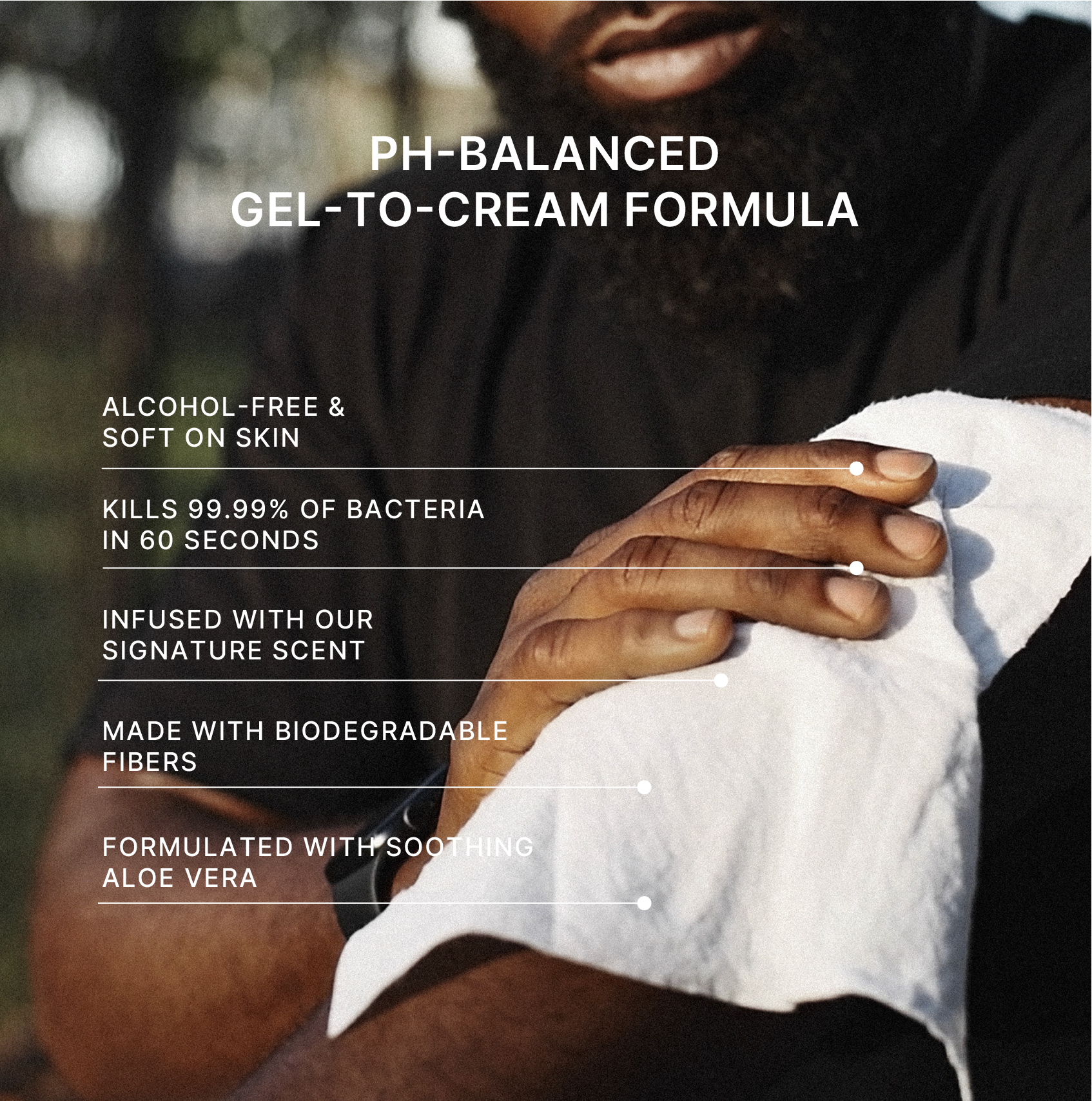 Bravo Sierra Antibacterial Body Wipes — antibacterial benzalkonium chloride ingredient detail