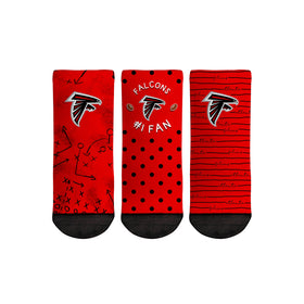 Rock 'Em Socks Atlanta Falcons - Number 1 Fan 3-Pack (Toddler)