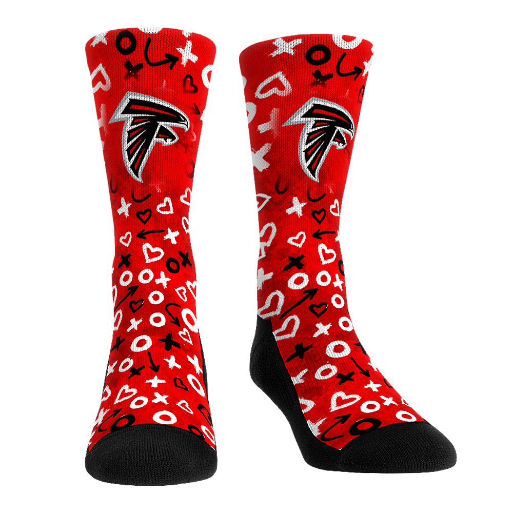 Rock 'Em Socks Rock 'Em Socks Atlanta Falcons - Valentine's Day Hearts — main product shot