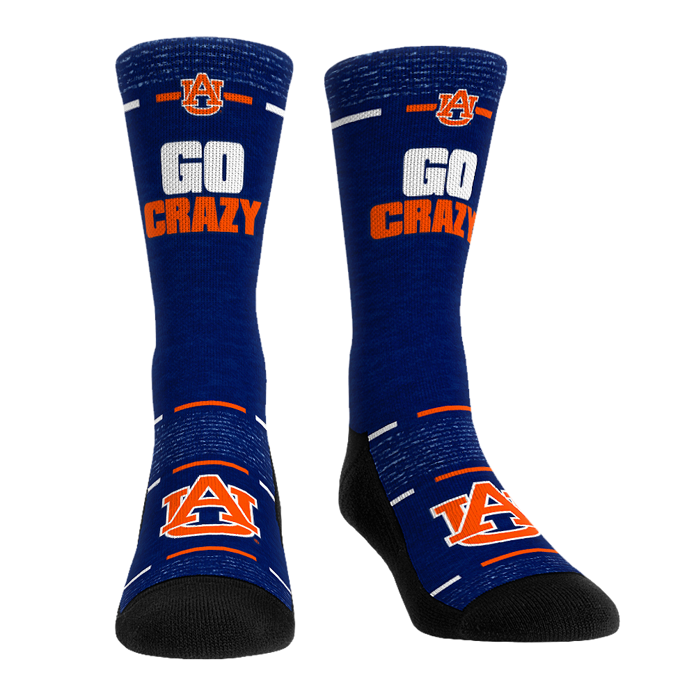 Rock 'Em Socks Rock 'Em Socks Auburn Tigers - Go Crazy — main product shot