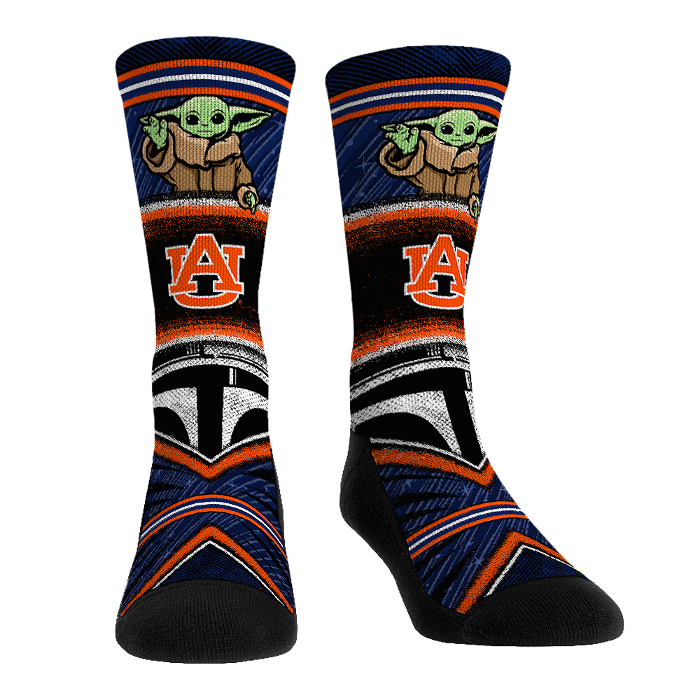 Rock 'Em Socks Auburn Tigers - Star Wars  - Grogu Intergalactic Fan — main product shot