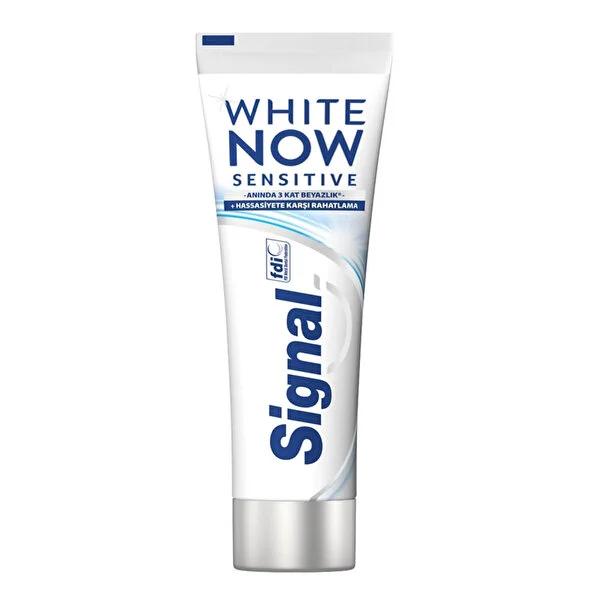 Signal White Now Sensitive Toothpaste for Sensitive Teeth - Whitening & Sensitivity Relief - 2.54 fl oz