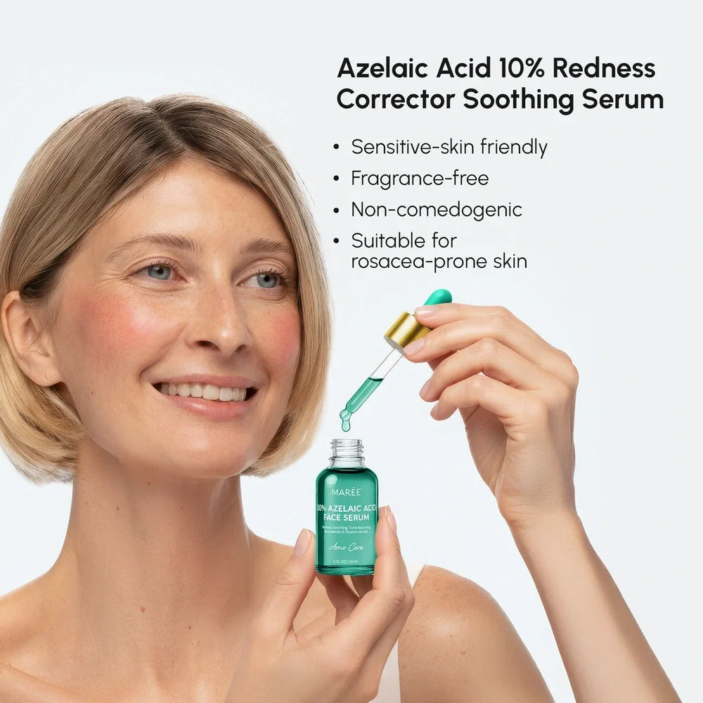 Maree Redness Soothing Azelaic Acid Serum — detail close-up