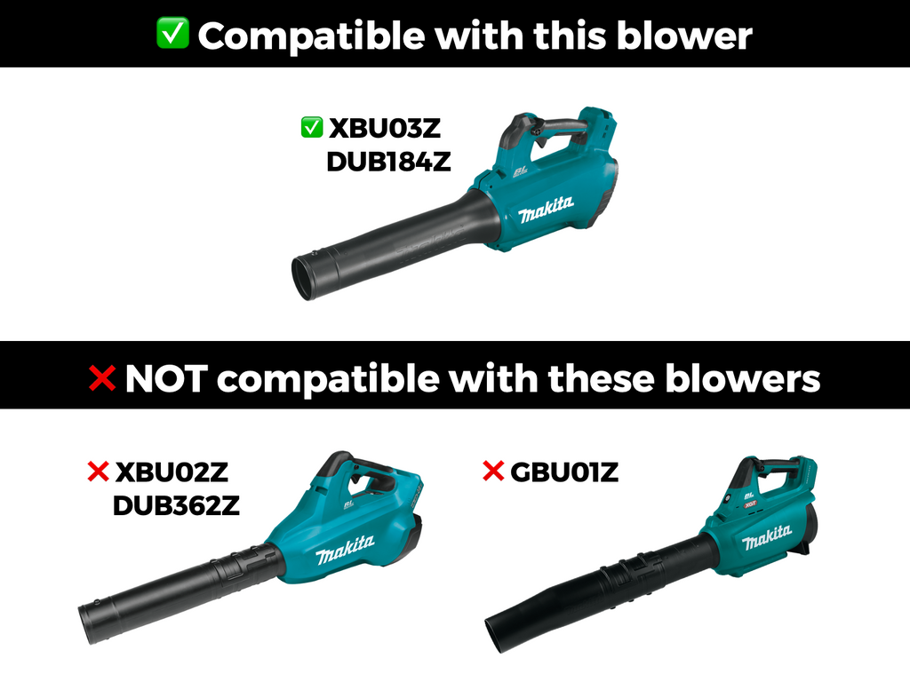STUBBY® Car Drying Nozzle for Makita 18V LXT Leaf Blower (XBU03Z & DUB184Z) – Stubby Nozzle Co., view 4