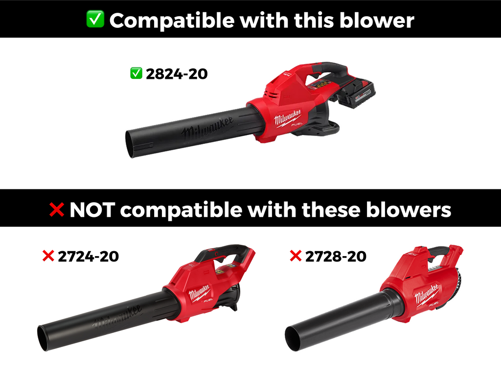 STUBBY® Car Drying Nozzle for Milwaukee M18 FUEL Dual Battery Leaf Blower (2824-20) – Stubby Nozzle Co., view 4