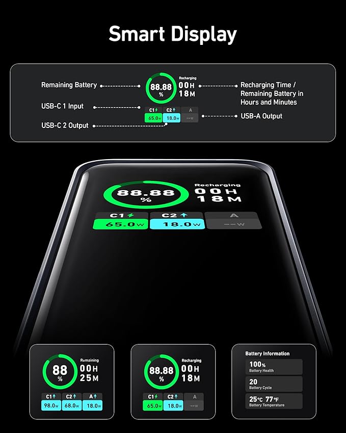 Anker Prime Power Bank (20K, 200W), view 6