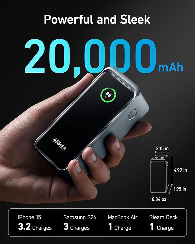 Anker Prime Power Bank (20K, 200W), view 3