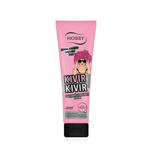 Hobby Curl Defining Hair Styling Cream: Moisturizing Anti-Frizz Formula with Shea Butter & Coconut Oil For Natural, Bouncy Curls