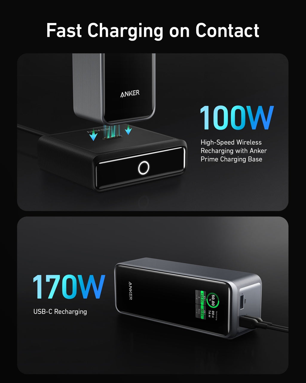 Anker Prime 27,650mAh Power Bank (250W) and 100W Charging Base, view 5