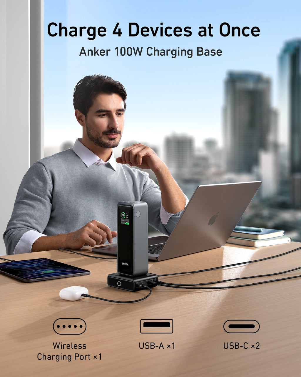 Anker Prime 27,650mAh Power Bank (250W) and 100W Charging Base, view 6