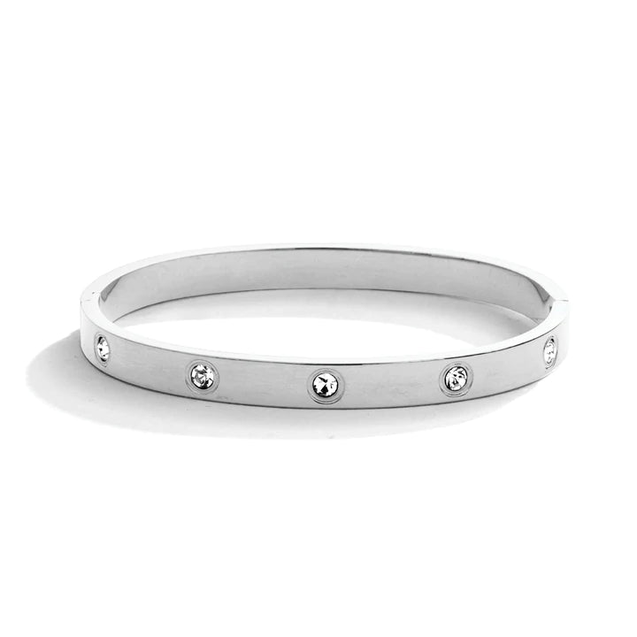 KADOU BOUTIQUE Sparkle Hinged Bangle — detail close-up