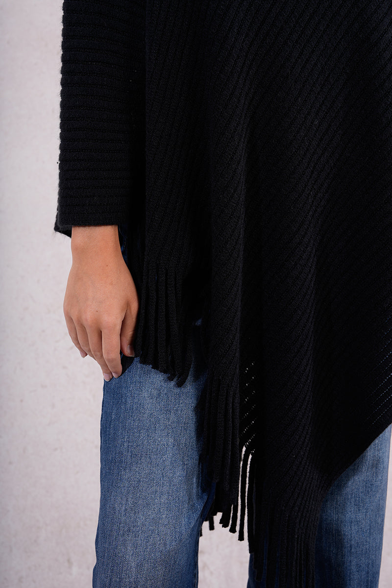 KADOU BOUTIQUE Knitted Poncho — size reference