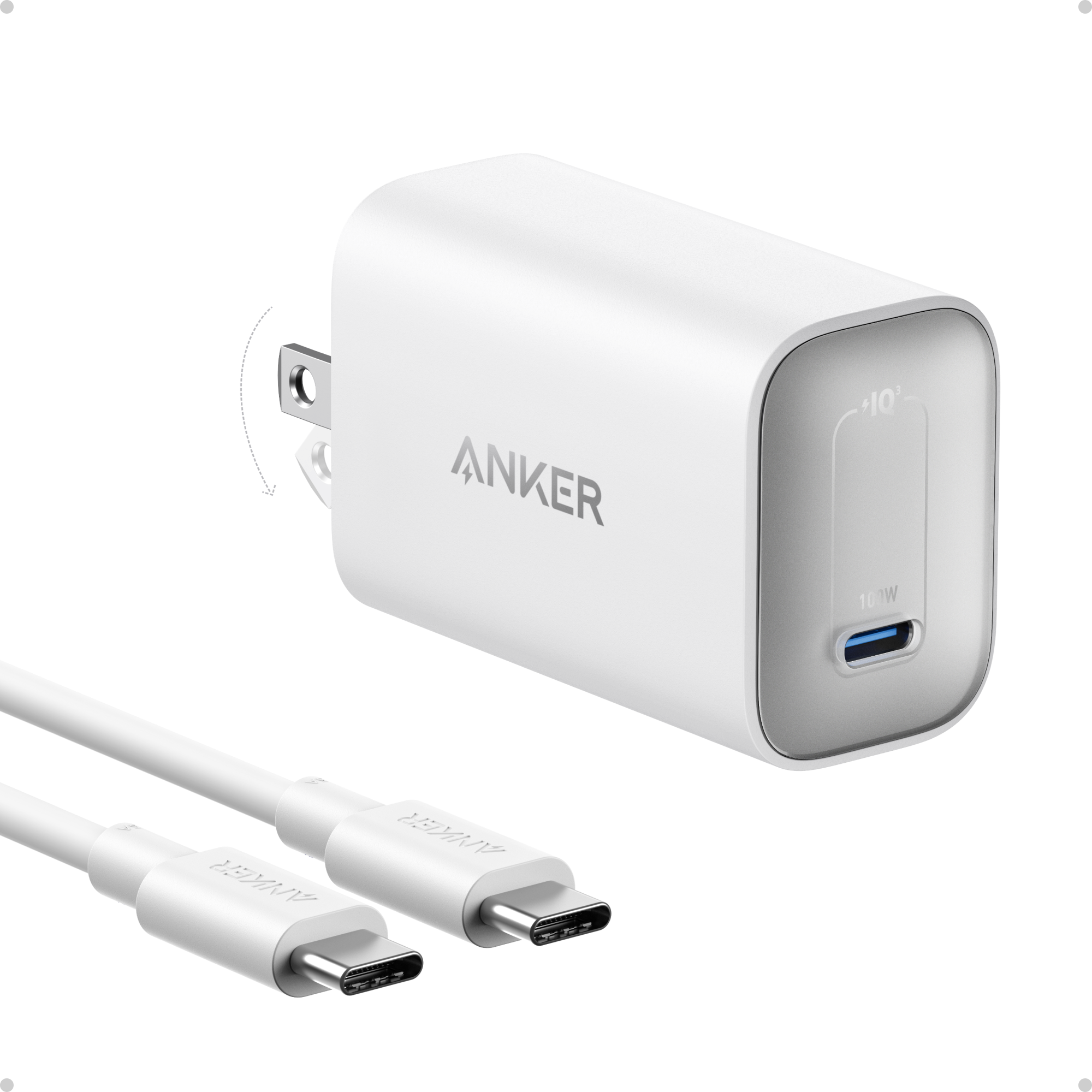 Anker Nano Charger (100W) with USB-C Cable, view 7