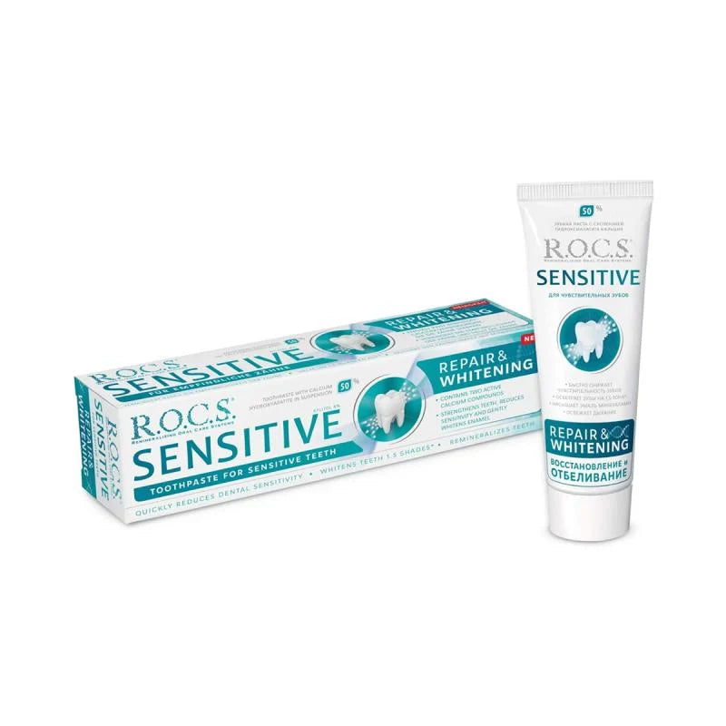 R.O.C.S. Sensitive Repair & Whitening Toothpaste - 75 ml