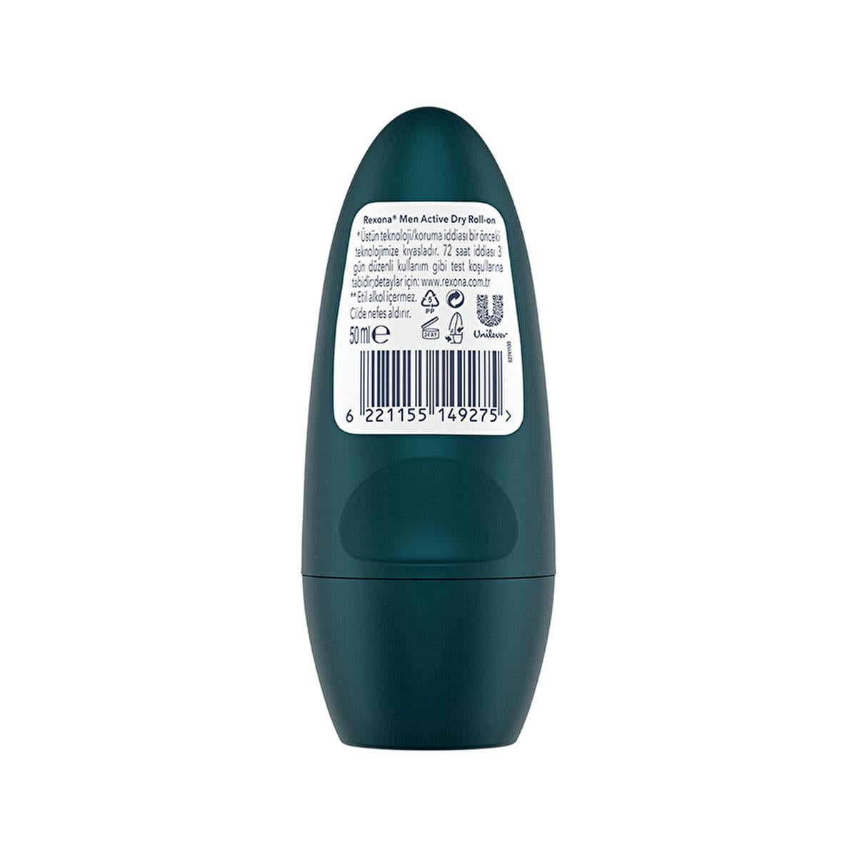 Rexona Active Dry Men's Roll On Deodorant - 72 Hour Continuous Protection | 1.69 fl. oz.