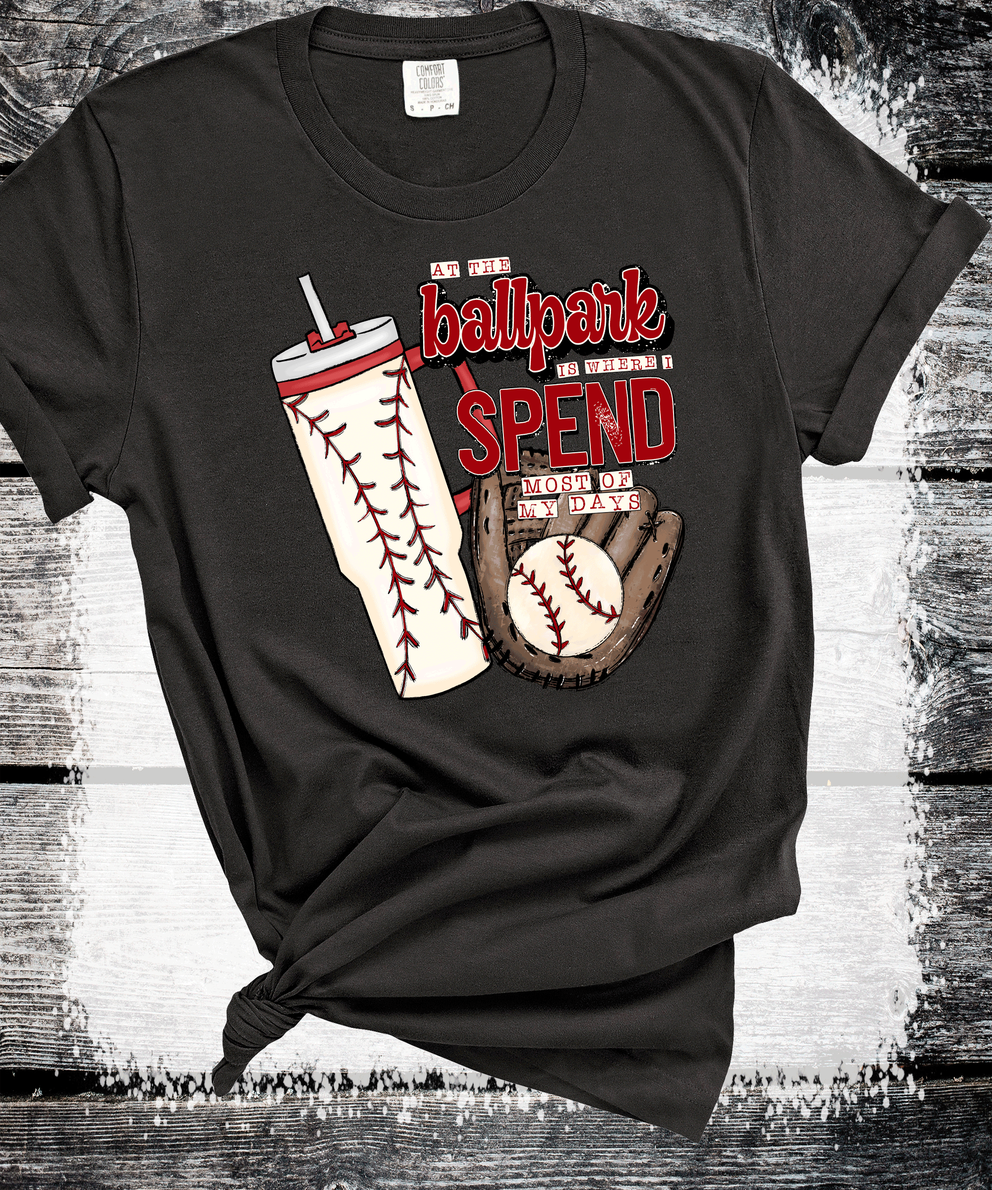 A Blessed Texas Mess Boutique Ballpark is where I spend most of my days Baseball MOM, Stanley Cup,  Baseball… — A Blessed Texas Mess Boutique branding close-up