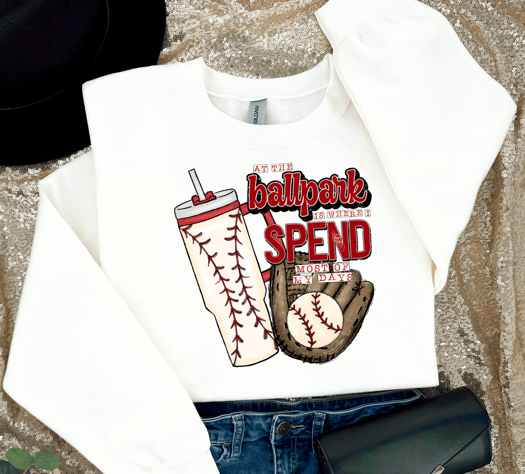 A Blessed Texas Mess Boutique Ballpark is where I spend most of my days Baseball MOM, Stanley Cup,  Baseball… — dtf / graphic shirts category context