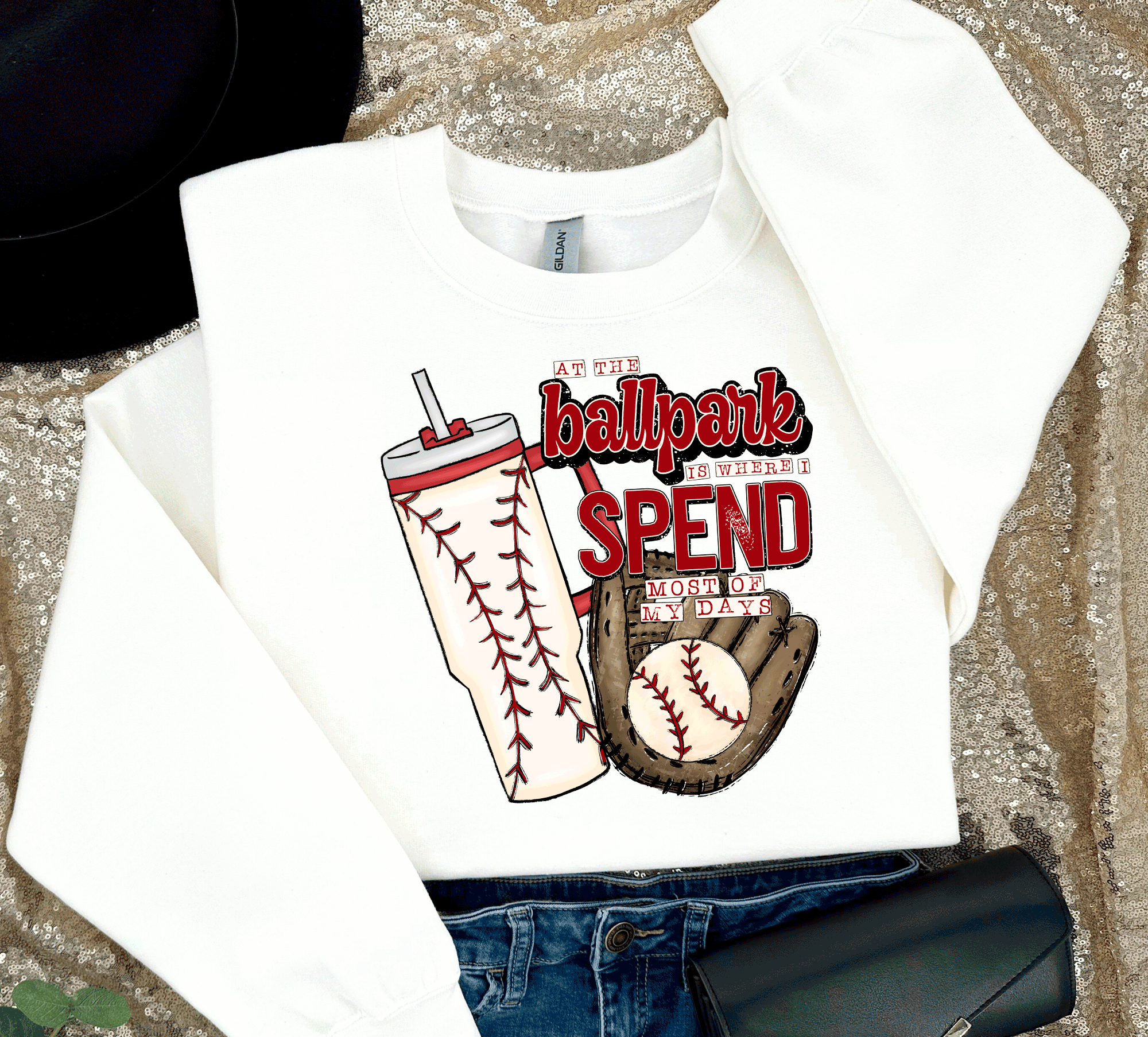 A Blessed Texas Mess Boutique Ballpark is where I spend most of my days Baseball MOM, Stanley Cup,  Baseball… — dtf / graphic shirts category context