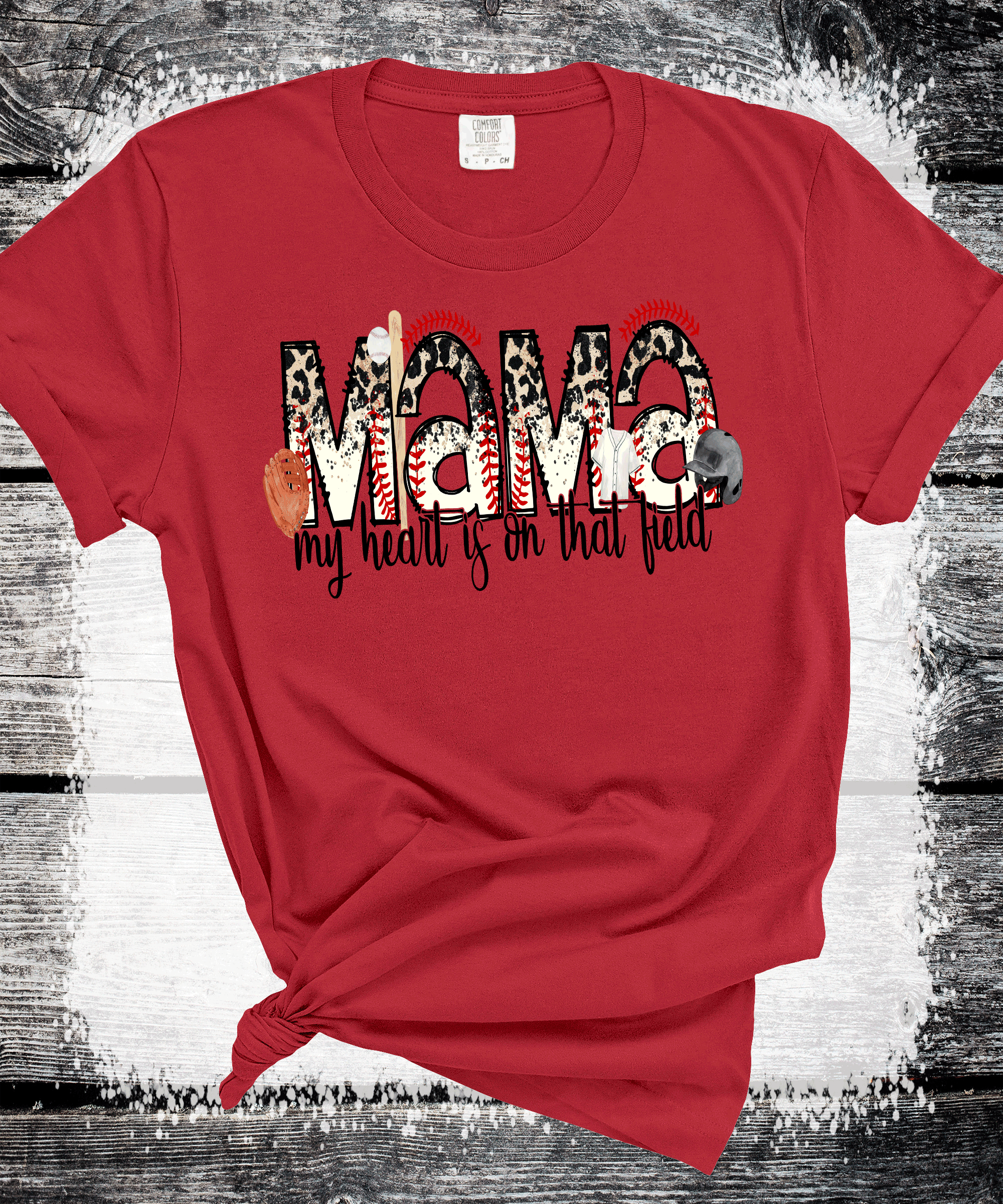 A Blessed Texas Mess Boutique Baseball Mom My heart is on that field, Baseball Mom Shirt, Baseball Shirt For… — lifestyle worn / used context