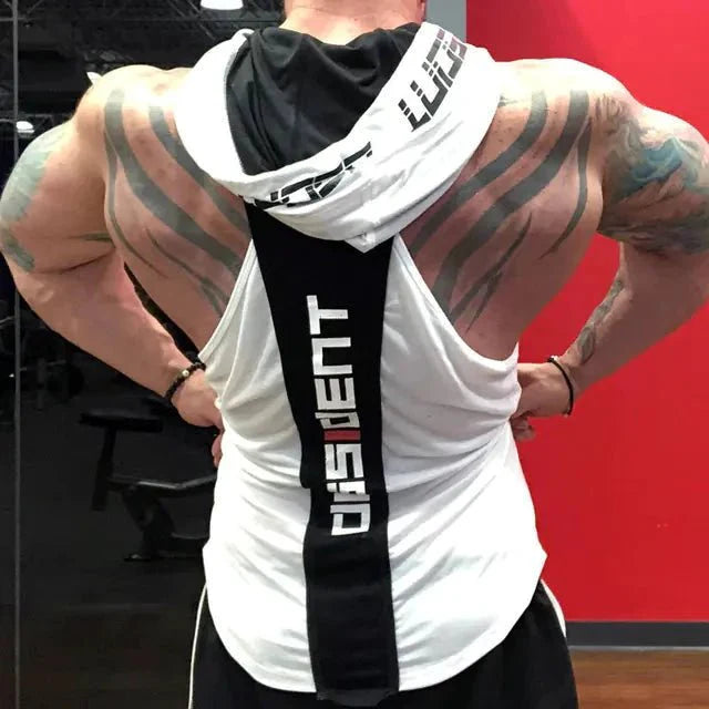 Men's Active Hooded Workout Tank - Breathable