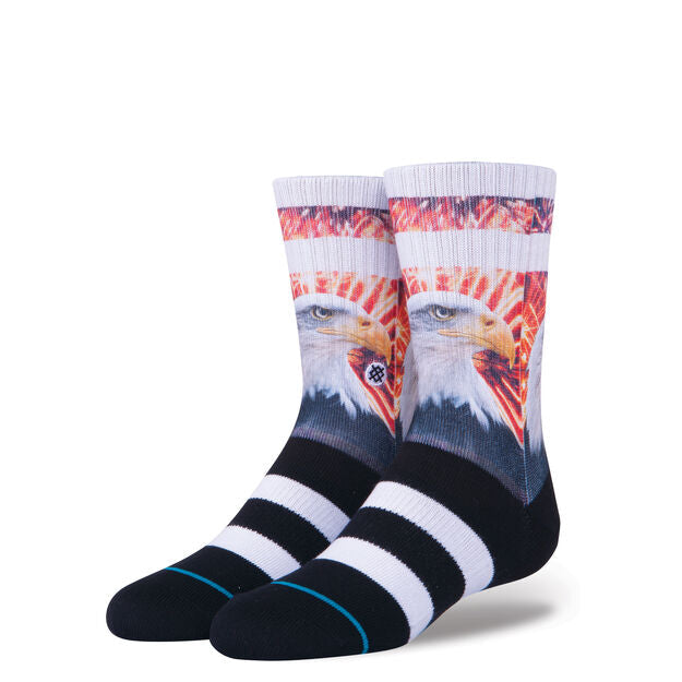 Stance Defender Boys Crew Socks - Black by Skates USA