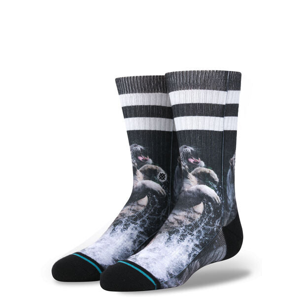 Stance Khan Boys Crew Socks - Black by Skates USA