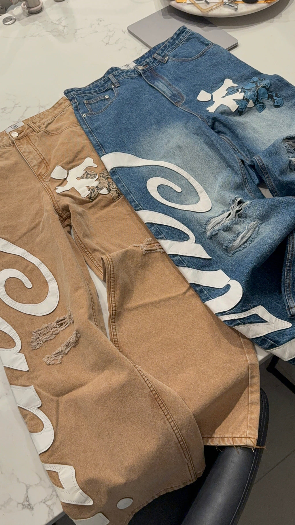 ProjectCapri Caprì Leather jeans — in-use photo