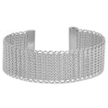 KADOU BOUTIQUE Interwoven Mesh Cuff Bracelet — side view