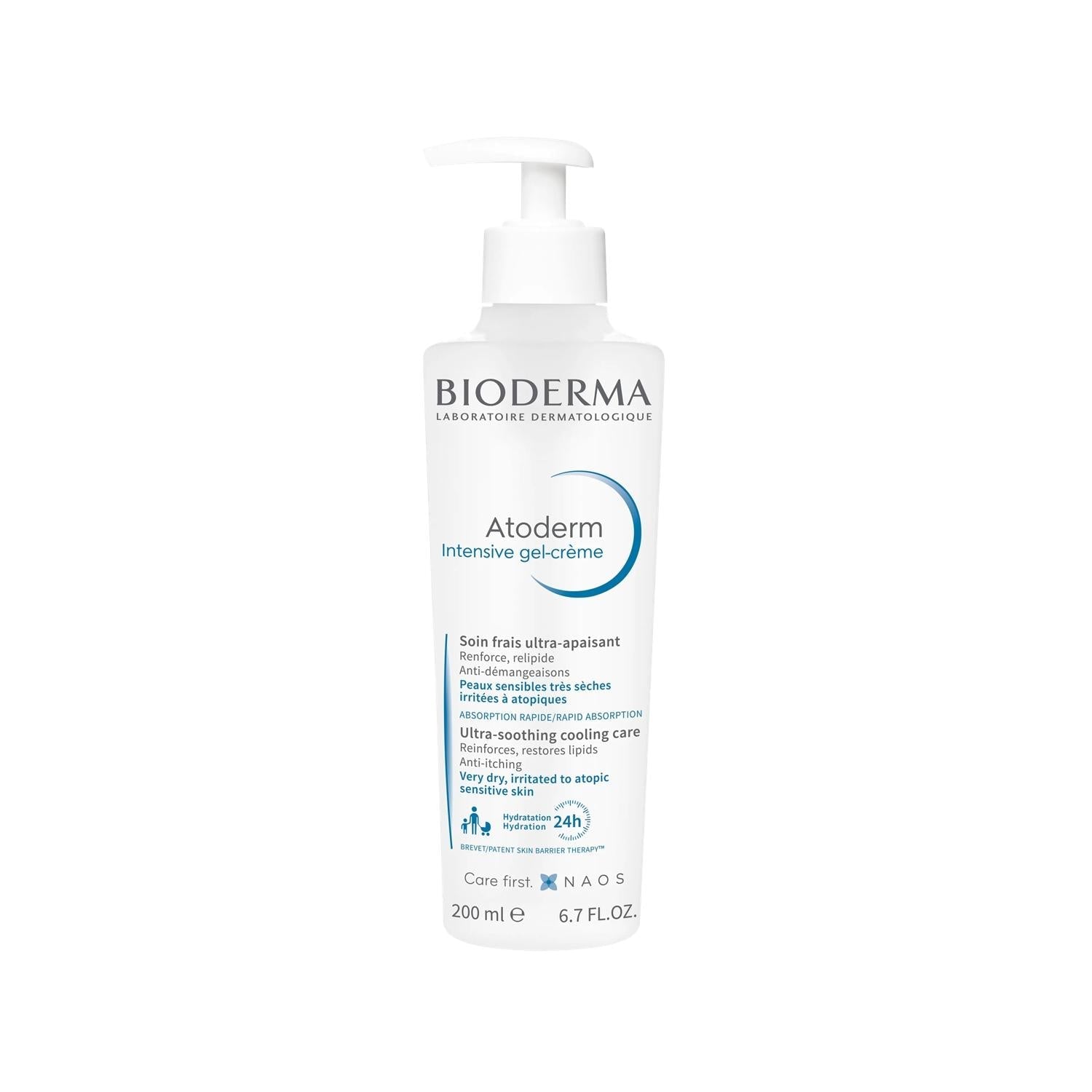 Bioderma Atoderm Intensive Gel Cream Moisturizing Cream for Dry Skin Relief - 200ml