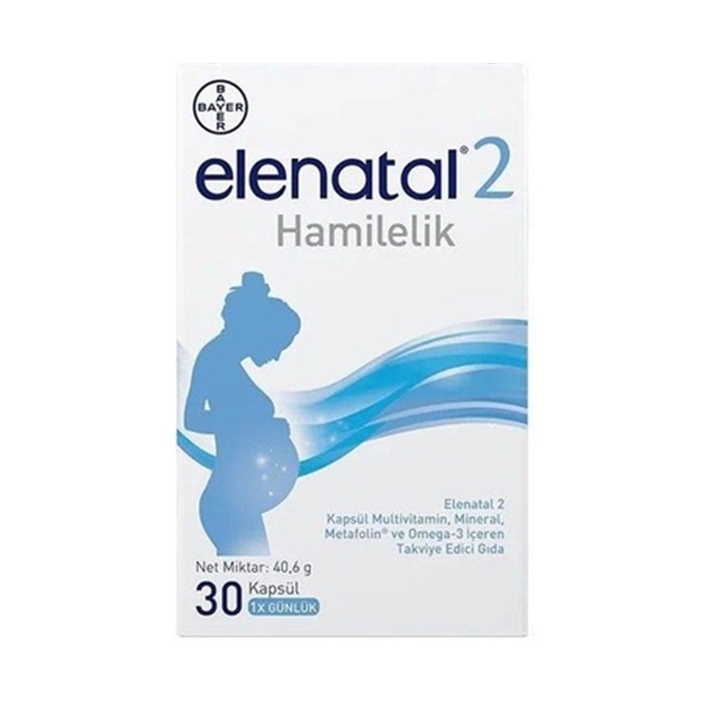 Elenatal Pregnancy Multivitamin Supplement with Omega-3 - Prenatal Vitamins for Expectant Mothers