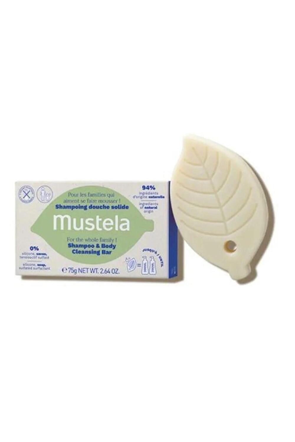 Mustela Shampoo & Body Cleanser Bar - Gentle Family Formula | 75g