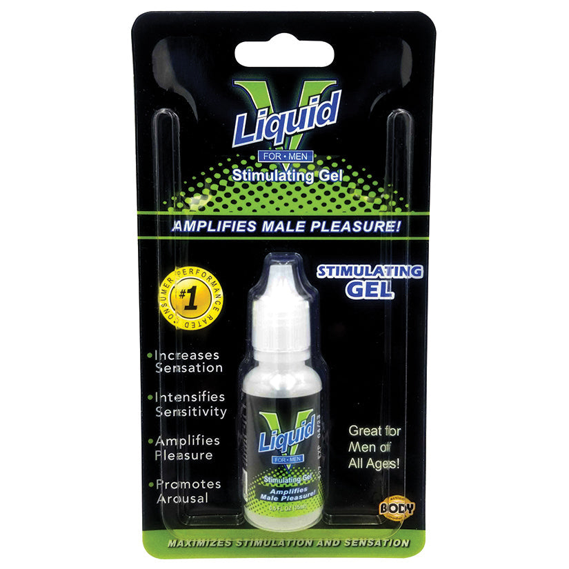 Love Spark Cove | Intimate Apparel, Pleasure Shop & Free Shipping Liquid V Men Bottle .5oz Carded — main product shot