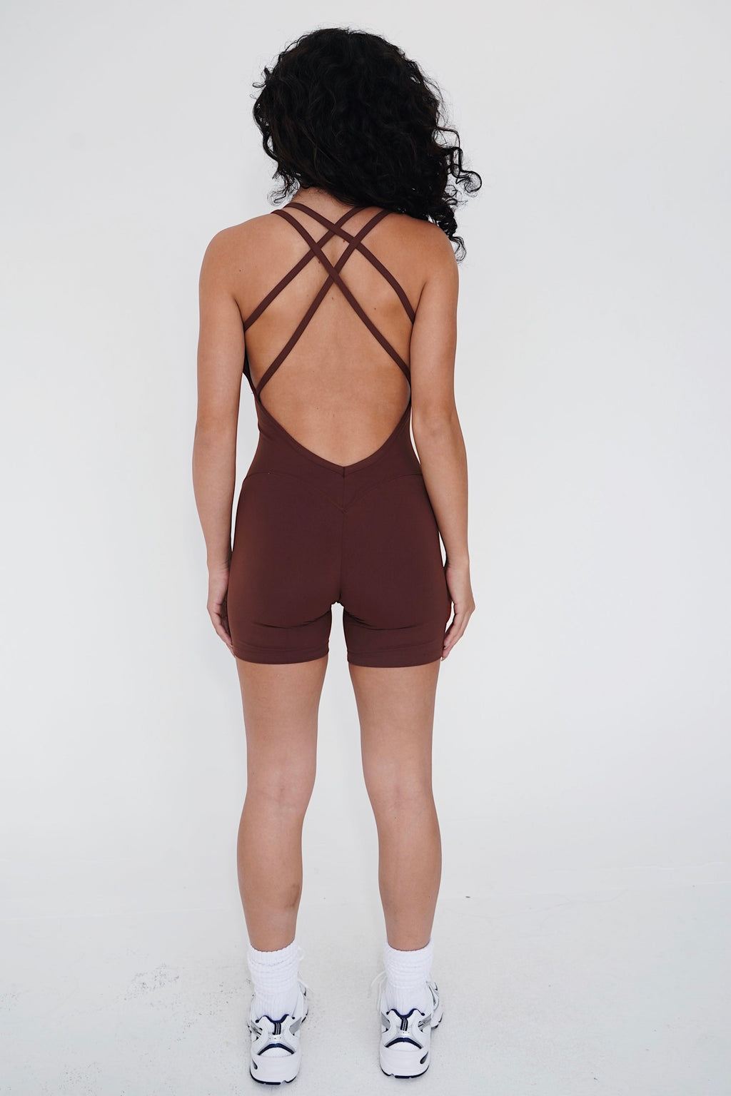 KIMITH BRAND I Am Enough Chocolate Stretch Bodysuit — alternative angle