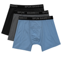 Spun Bamboo Men's Bamboo Viscose Boxer Briefs - 3-Pack Mixed Colors — main product shot