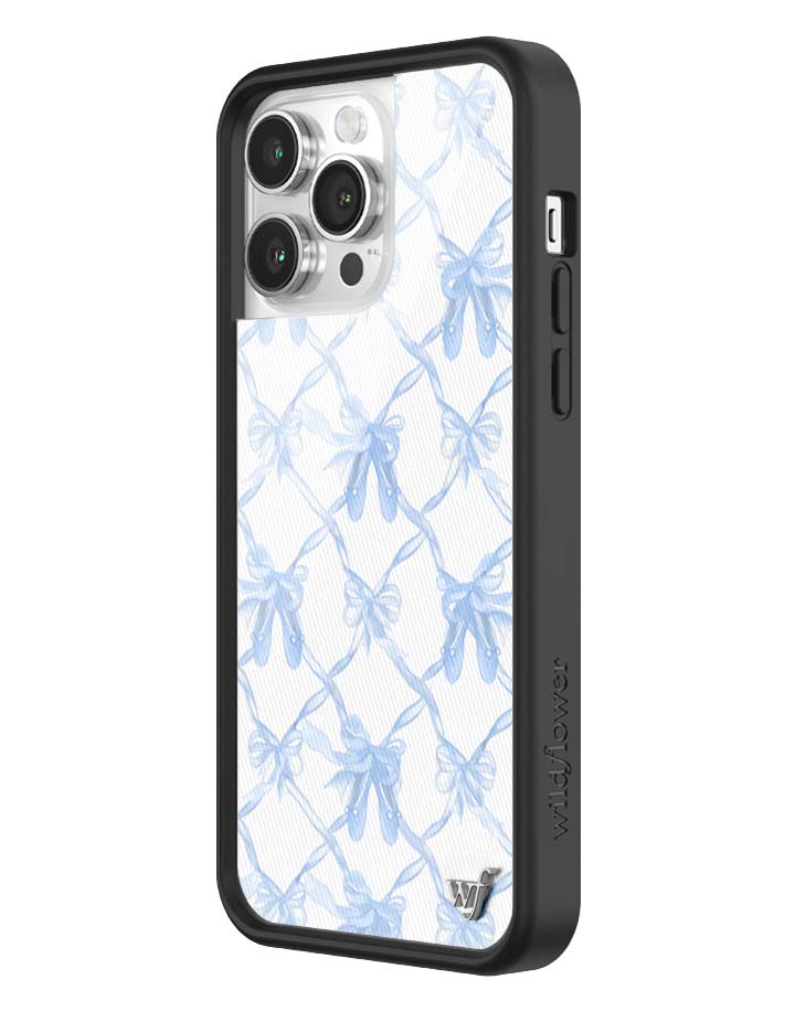 Wildflower Cases On Pointe | Blue iPhone Case — fabric or material detail
