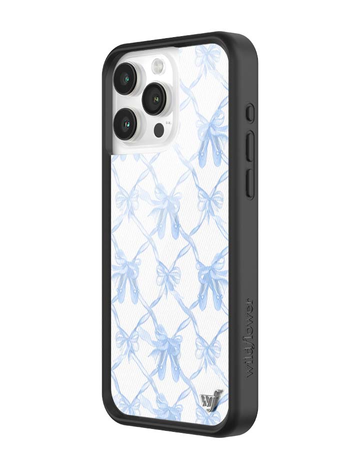 Wildflower Cases On Pointe | Blue iPhone Case — side view